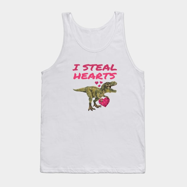 I Steal Hearts Tank Top by Glenn Landas Digital Art